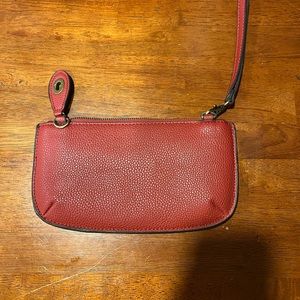 Red handbag